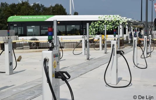 Bornes électriques pour la société de transport public De Lijn