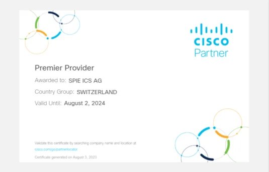 Certification Premier Provider de Cisco 