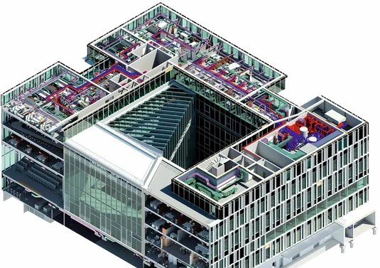 BIM, 3D view of a building