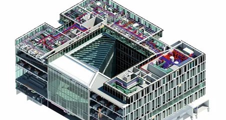 BIM, 3D view of a building
